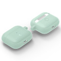 SPIGEN Silicone Fit Kryt s karabinou pro Apple AirPods 3 (2021), zelený