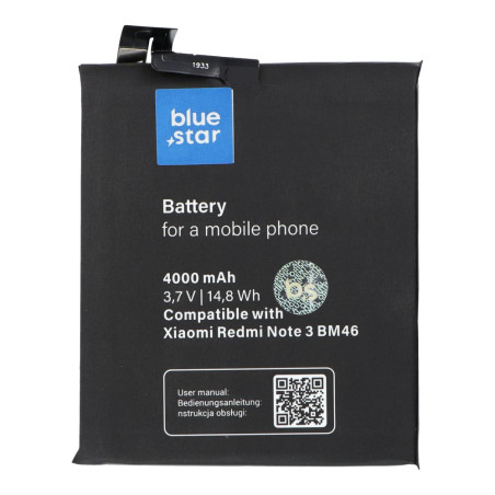 Baterie Blue Star BM46 pro Redmi Note 3 - modrá