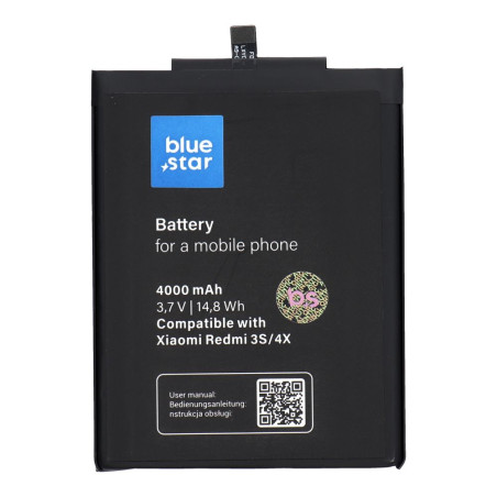 Baterie Blue Star BM47 4000 mAh pro Xiaomi Redmi 3