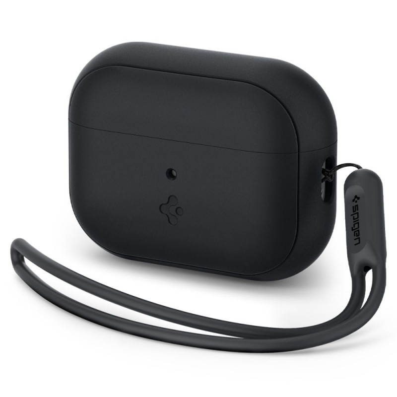 Spigen Silikonové pouzdro Fit Strap pro Apple AirPods Pro 1 / 2 - černé
