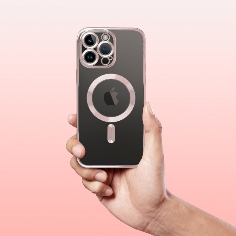 Kryt ELECTRO MAG COVER pro iPhone 16e (SE 4 2025) / 17e - rose-gold
