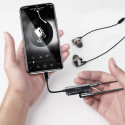 BASEUS CALL50-01 L50 Adaptér z Lightning na Lightning a Jack 3,5mm s podporou mikrofonu, černý