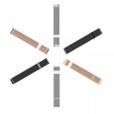 Řemínek Dux Ducis MILANESE 20 mm pro chytré hodinky - stříbrný