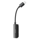 BASEUS CALL50-01 L50 Adaptér z Lightning na Lightning a Jack 3,5mm s podporou mikrofonu, černý