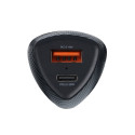Nabíječka do auta Forcell F-ENERGY CARBON CC50-1A1C USB-C/USB - blac
