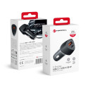 Nabíječka do auta Forcell F-ENERGY CARBON CC50-1A1C USB-C/USB - blac