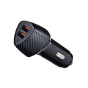 Forcell CARBON CC50-2A nabíječka do auta 2×USB QC3.0 36W - černá