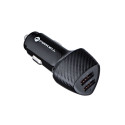 Forcell CARBON CC50-2A nabíječka do auta 2×USB QC3.0 36W - černá