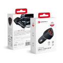 Forcell CARBON CC50-2A nabíječka do auta 2×USB QC3.0 36W - černá