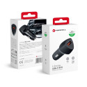 Nabíječka do auta Forcell F-Energy CARBON 18W pro USB zařízení - černá