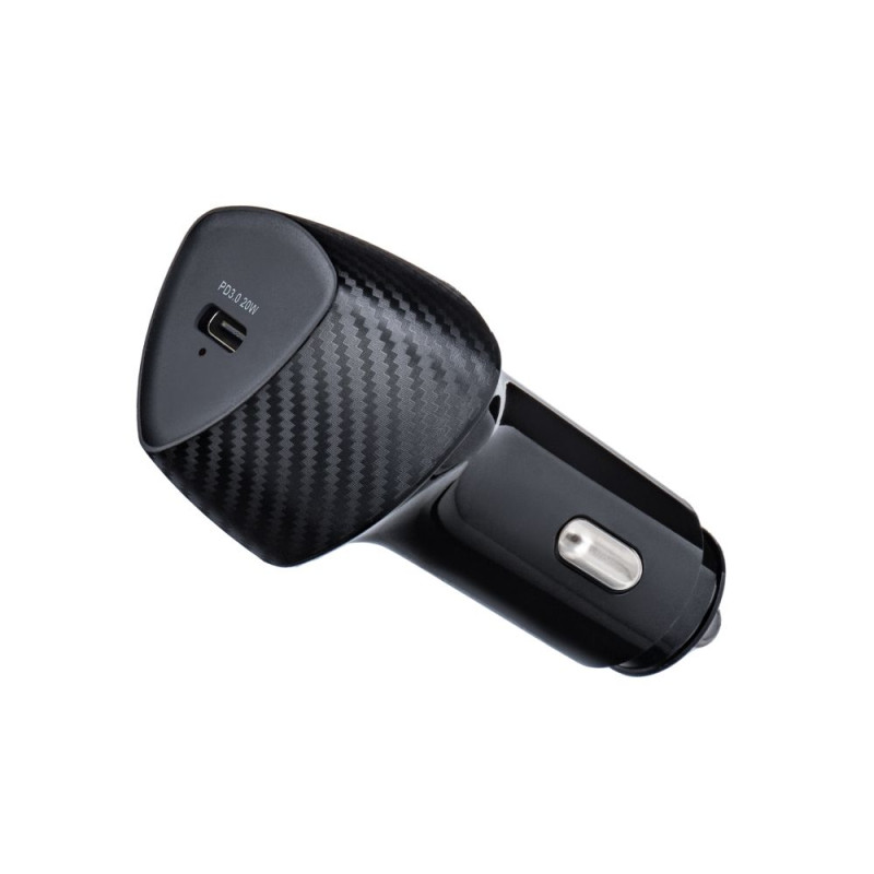 Nabíječka do auta Forcell CARBON pro iPhone - černá