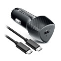Nabíječka do auta Forcell F-Energy CARBON 20W USB-C PD 3.0 - černá
