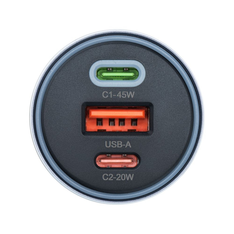 Nabíječka do auta Forcell F-ENERGY pro zařízení - šedá