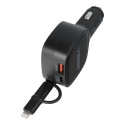 Nabíječka do auta Veger CC89 USB‑C + USB‑A 84 W černá