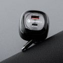 Nabíječka do auta Forcell F-ENERGY ALU 75W USB-C + USB-A - černá