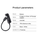 BASEUS CALL50-01 L50 Adaptér z Lightning na Lightning a Jack 3,5mm s podporou mikrofonu, černý