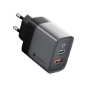 Forcell GaN 45W nabíječka USB-C + USB-A QC4.0 PD 4A šedá