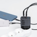 Forcell GaN 45W nabíječka USB-C + USB-A QC4.0 PD 4A šedá