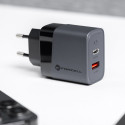 Forcell GaN 45W nabíječka USB-C + USB-A QC4.0 PD 4A šedá
