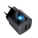 Forcell F-Energy GaN 33W USB-C + USB-A QC4.0 PD 3A - šedá