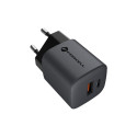 Forcell F-Energy GaN 33W USB-C + USB-A QC4.0 PD 3A - šedá