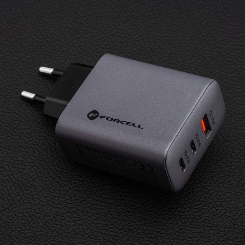 Nabíječka Forcell F-ENERGY GaN pro více zařízení - šedá