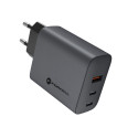 Forcell F-ENERGY GaN 65W nabíječka 2× USB-C + 1× USB-A QC4.0 PD -