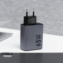 Forcell F-ENERGY GaN 65W nabíječka 2× USB-C + 1× USB-A QC4.0 PD -