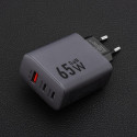 Forcell F-ENERGY GaN 65W nabíječka 2× USB-C + 1× USB-A QC4.0 PD -