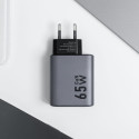 Forcell F-ENERGY GaN 65W nabíječka 2× USB-C + 1× USB-A QC4.0 PD -