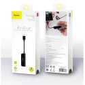 BASEUS CALL50-01 L50 Adaptér z Lightning na Lightning a Jack 3,5mm s podporou mikrofonu, černý
