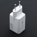 Nabíječka Forcell Mini GaN III 45W 2×USB-C PD bílá