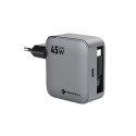 Forcell 45W GaN USB-C nabíječka s kabelem šedá