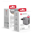 Forcell 45W GaN USB-C nabíječka s kabelem šedá