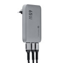 Nabíječka Forcell F-Energy Ultra Slim GaN III 65W 3 porty - šedá