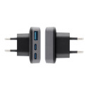 Nabíječka Forcell F-Energy Ultra Slim GaN III 65W 3 porty - šedá