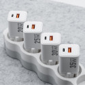 Nabíječka Forcell F-ENERGY MINI GAN III 35W (USB-C+USB-A) – bílá