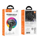 Hoco QC3.0 PD 30W E81 FM transmitter – černá