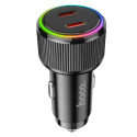 Nabíječka Hoco NZ14B do auta 2× USB-C 50W černá