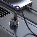 Hoco Z57A nabíječka do auta 30W USB-C + USB-A – černá