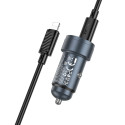Hoco Z57A nabíječka do auta 30W USB-C + USB-A – černá