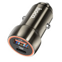 Nabíječka do auta Hoco Z46A USB A + USB C 20W šedá