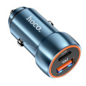 Nabíječka do auta Hoco Z46A USB-A + USB-C 20W - sapphire blue