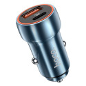 Nabíječka do auta Hoco Z46A USB-A + USB-C 20W - sapphire blue