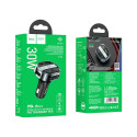 Hoco E70 do auta nabíječka + FM transmitter (30W) - obsidian black
