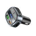 Hoco E70 do auta nabíječka + FM transmitter (30W) - obsidian black