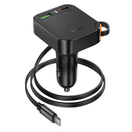 Nabíječka do auta Hoco NZ18 20W USB-C + kabel 1 m - černá
