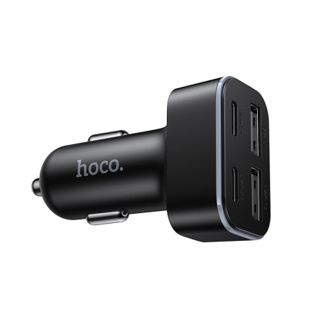 Nabíječka do auta Hoco Z63 42W 2×USB-C + 2×USB-A – černá