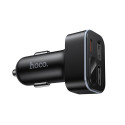 Nabíječka do auta Hoco Z63A 42W LCD 2×USB-A + USB-C PD QC3.0 - čer