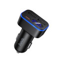 Nabíječka do auta Hoco Z63A 42W LCD 2×USB-A + USB-C PD QC3.0 - čer